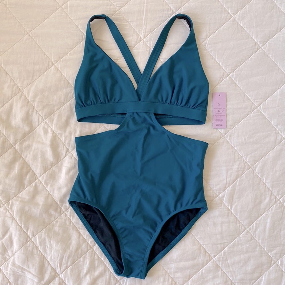 Le Larc One Piece Swimsuit with Cutouts NWT